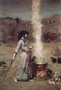 John William Waterhouse The Magic Circle Spain oil painting artist